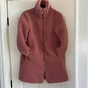Cozy Pink mauve Teddy Coat